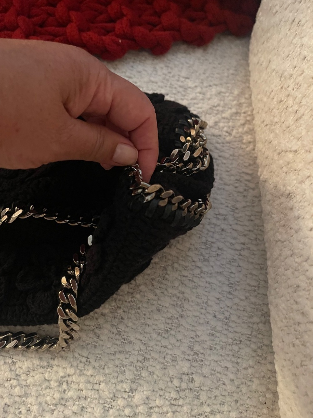RARE Stella McCartney Mini Falabella Crochet Shoulder Bag - Picture 9 of 11